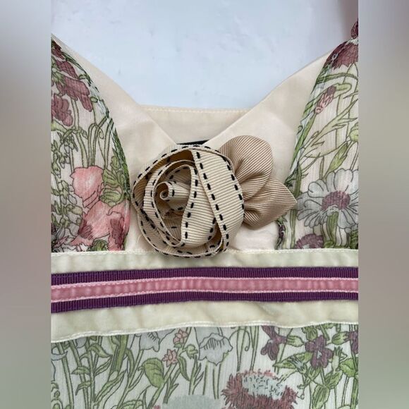 Maurizio pecoraro floral print dress size 6 - Picture 3 of 16